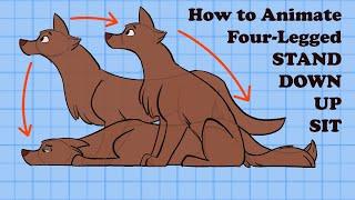 How to Animate FOUR-LEGGED Stand-Down-Up-Sit