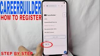   How To Register In CareerBuilder.com 