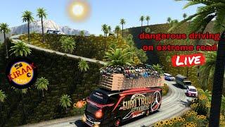 driving overload bus on extreme hills road #8