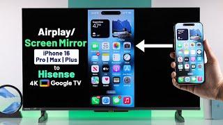 How To Screen Mirror iPhone To Hisense Google Smart TV! [AirPlay]