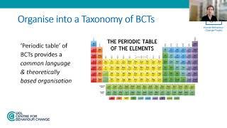 BCT workshop 2021 Session 1: The Behaviour Change Technique Taxonomy (BCTTv1)