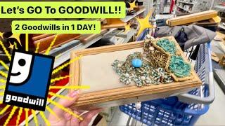 Let’s GO To Goodwill! I Found GREAT Stuff For Resale! 2 Goodwills in 1 Day!!  Thrift With Me!