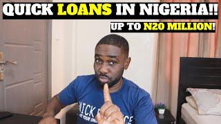 HOW TO GET QUICK LOAN IN NIGERIA! (Business Loan in Nigeria!)