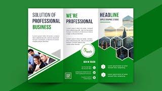 Tri fold Brochure Tutorial | How to Make Brochure In Photoshop