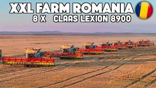  This ROMANIAN farmer buys eight CLAAS LEXION 8900!