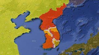 Korean War l Complete Detailed Map