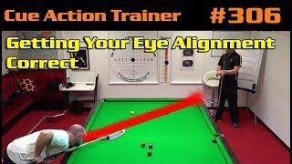 Snooker Coaching Tips:  Getting Your Eye Alignment Correct