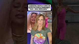 Patrícia Poeta não samba