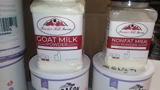 Hoosier Hill Farm unboxing, Goat Milk, Whole Milk, LowfatMilk Powders, What I prepped today.