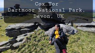 Hiking in Roos Tor and Cox Tor,  Dartmoor National Park, Devon.