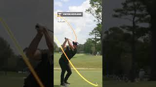 Power Hitter Viktor Hovland Unique Swing Motion & Swing Sequence 2024