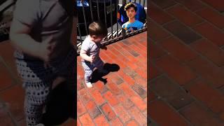 See her reaction   Baby saw his shadow first time #kids #baby #reaction