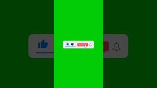 Green screen subscribe button animation| Green screen|button #shorts