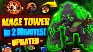 How to Beat Guardian Druid Mage Tower In 2 Minutes !  WAR WITHIN Guide