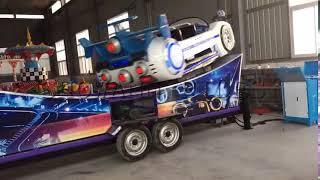 China manufacturer portable trailer mounted amusement rides flying car for sale