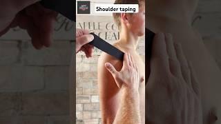 Kinesiology Taping technique for shoulder pain. Helps ac joint  #athlete #shoulder #tape