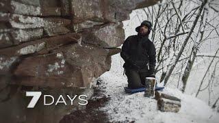 7 Days Solo Survival Winter Camping - Bushcraft and Camp Craft - Nature ASMR