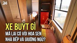 Xe buýt gì mà lại có vòi hoa sen, nhà bếp và giường ngủ? | VTV24