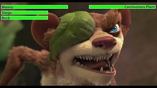 Ice Age: Dawn of the Dinosaurs (2009) Plant Fight with healthbars