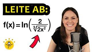 Mathe ABI Ableitungen – ln ableiten mit Wurzel