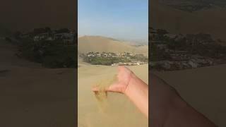 Sketching in the highest sand dunes in South America  #shorts #huacachina #peru #watercolor #art