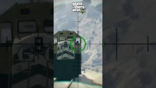 SHOOT A SNIPER SHOT ON A TRAIN DRIVER GTA EVOLUTION #gta #gta5 #gtasanandreas #games #gtav #shorts