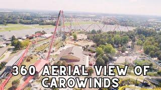 360° Aerial View Of Carowinds