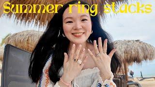 5 fun summer ring stacks