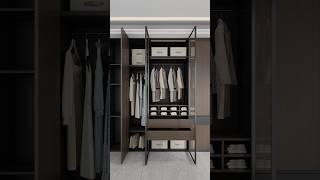 Modern wardrobe design with dressing   #cabinet  #wardrobe #vrishtidesigns #bedroom #shorts