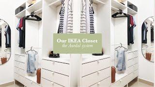 Our IKEA closet system || AURDAL unit 2021