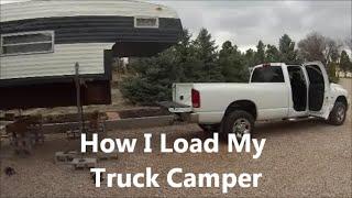 How I Load My Truck Camper