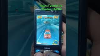 Playing asphalt 3 on Nokia n95 Symbian s60#retroboy #javagames