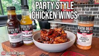 Party Style Chicken Wings On The Gateway Drum Smoker | Heath Riles BBQ