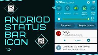 Android status bar icons || Gossipfunda