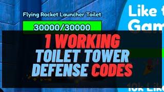 Toilet Tower Defense Codes 2023 July | 1 Working Codes for [EP 51 FIXED!] Toilet Tower Defense