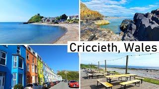 Wales / Criccieth / Walking Tour / Town center / Marine Beach / Criccieth Beach / Dylan's restaurant