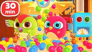 A new game with colorful balls for Hop Hop and Peck Peck! Play and have fun with friends.