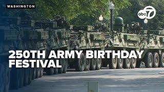 WATCH: The Army celebrates its 250th birthday with a festival, fitness competition