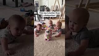 They could watch it for hours!  #cute #baby #mom #toys #triplets #twins