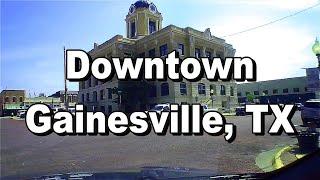 Driving Downtown Gainesville, TX (Dash Cam)