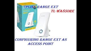 How to setup Tplink tl-wa850re N300 as Access Point