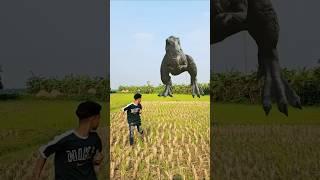 "Real Dinosaur Attacks Boy in Jungle!  (Caught on Camera)" #foryou #originalversion #dinosaur