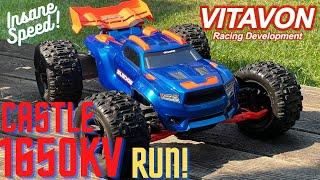 Traxxas Sledge Running Castle Mamba Monster X 8S/1650KV