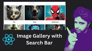 Responsive Image Gallery with Search Bar |  Material UI Project React Js