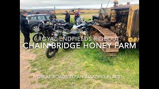 Royal Enfields ride to Chain Bridge Honey Farm