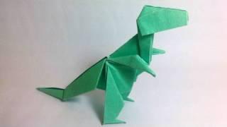Origami Tyrannosaurus Rex (John Montroll) - Dinosaur #1