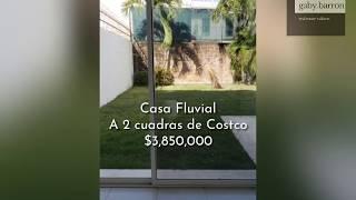  Casa en Venta- Residencial Fluvial Vallarta LA MEJOR ZONA PARA VIVIR - Gaby Barron