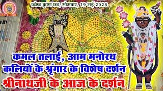 कमल तलाई मनोरथ।। आम मनोरथ।। कलियों के श्रृंगार दर्शन।। चन्दनी परदनी पर तुर्रा के श्रृंगार में दर्शन।