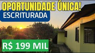 [603]CHACRINHA ESCRITURADA COM CASA 3 QUARTOS, LUZ, ÁGUA, POMAR, JARDIM E POÇO ARTESIANO R$199 MIL