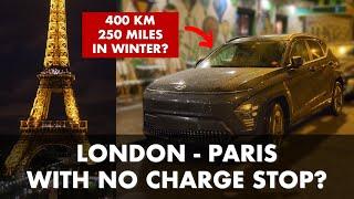 London to Paris in a Kona EV - Can We Make It Without Charging Along The Way?